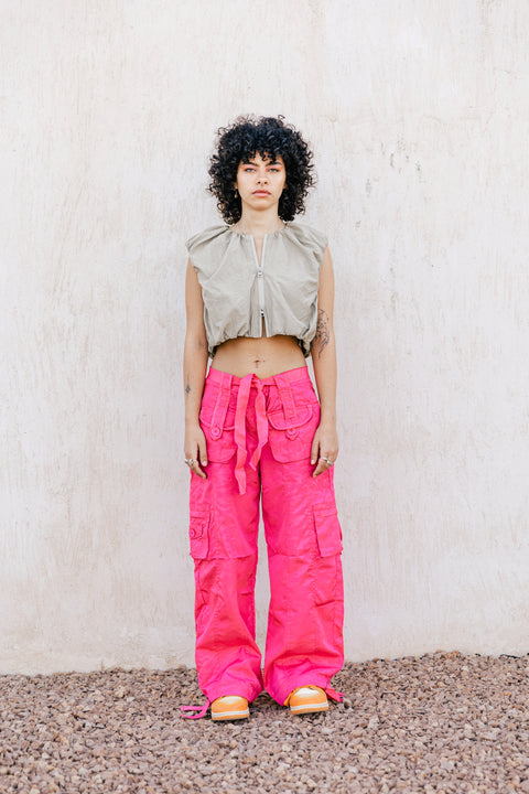 pink ultimate low waist pants