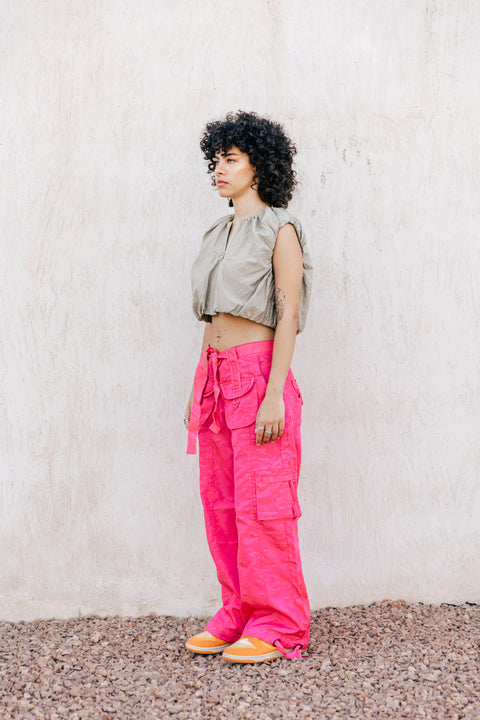 pink ultimate low waist pants