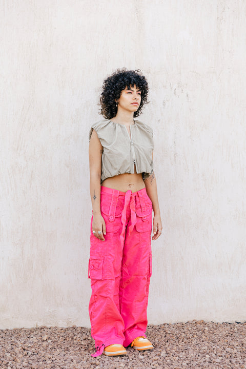 pink ultimate low waist pants