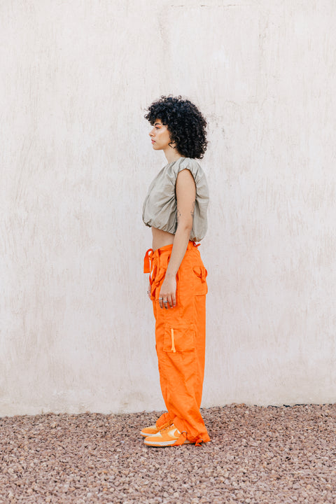 orange ultimate low waist pants