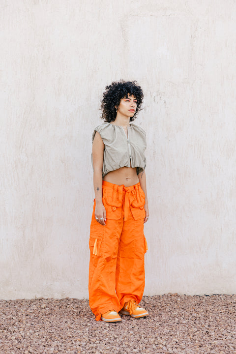 orange ultimate low waist pants